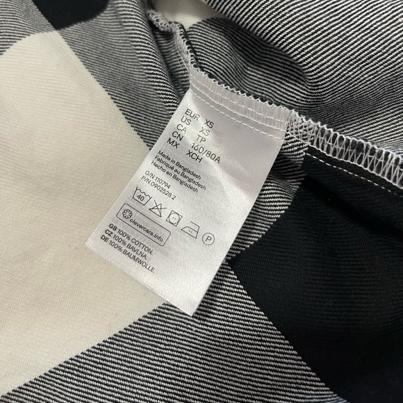 h&m cotton plaid dress shacket - Picture 9 of 12